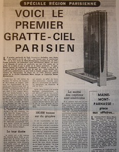 La tour Montparnasse 14 avril 1967 © RADIO FRANCE