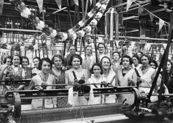 Ouvrières à l'usine de coton de Wigan, 2e moitié du 20e siècle