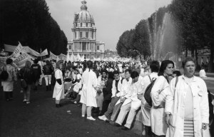 Infirmières en grève dans Paris (1988)