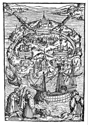 Utopia, Gravure de Ambrosius Holbein